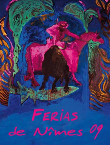 Affiche Féria de Nîmes, Féria des Vendanges par Michel Gilles