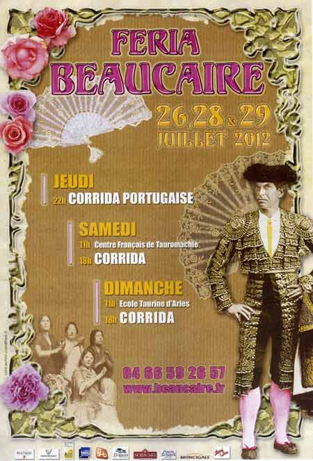Affiche Feria Beaucaire 2012