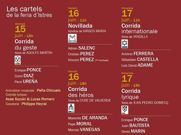 Cartels Feria Istres 2018